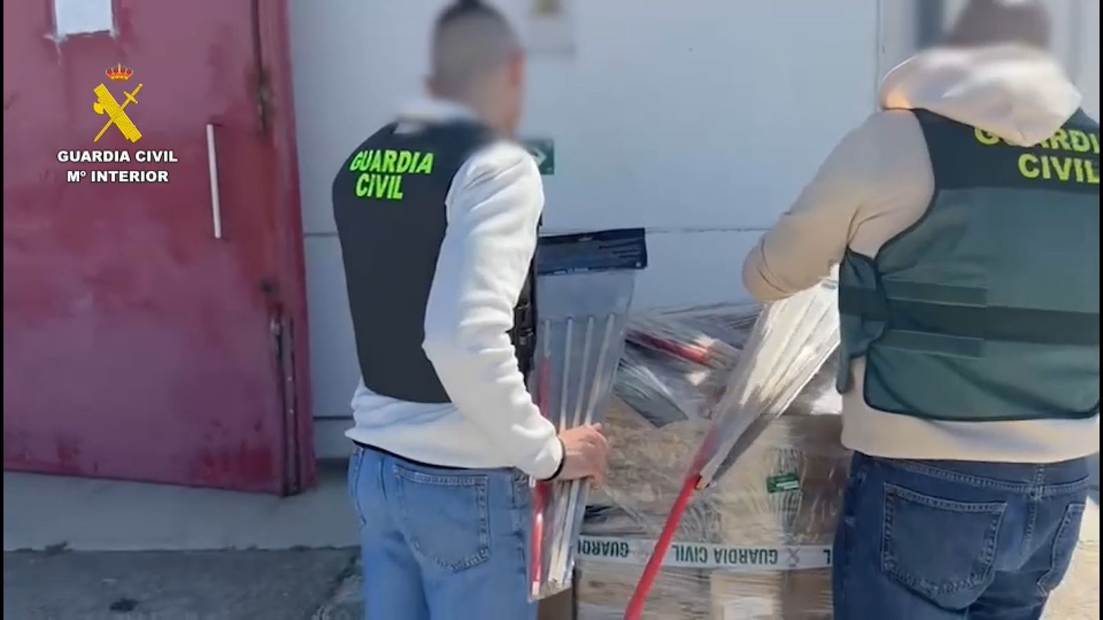 Material interceptat per la Benemèrita