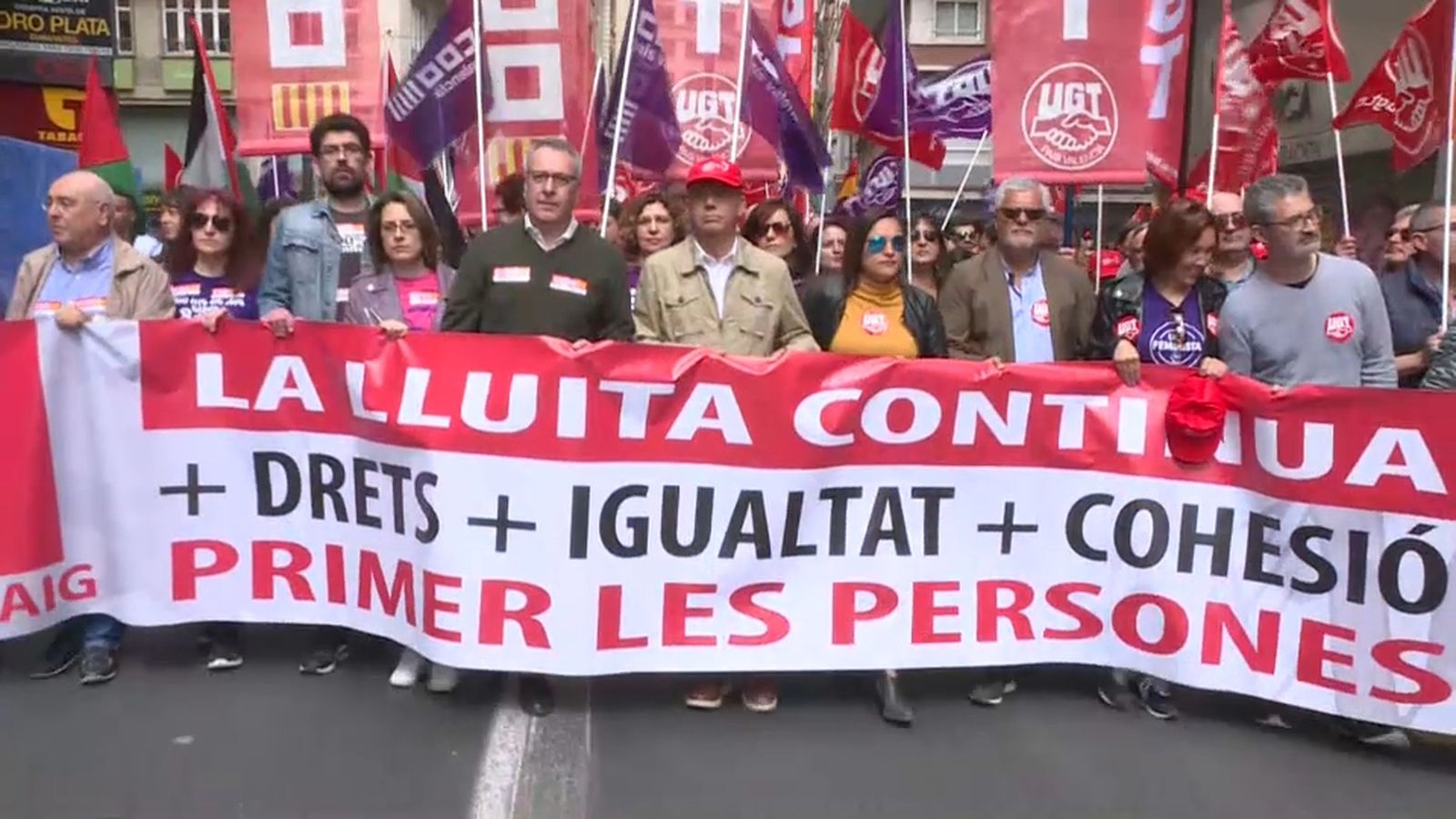 Concentracions de l'1 de Maig