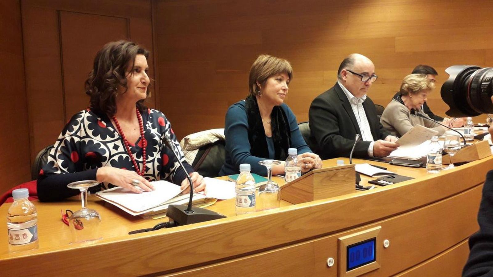 Empar Marco, directora general de la Societat Anònima de Mitjans de Comunicació, a les Corts
