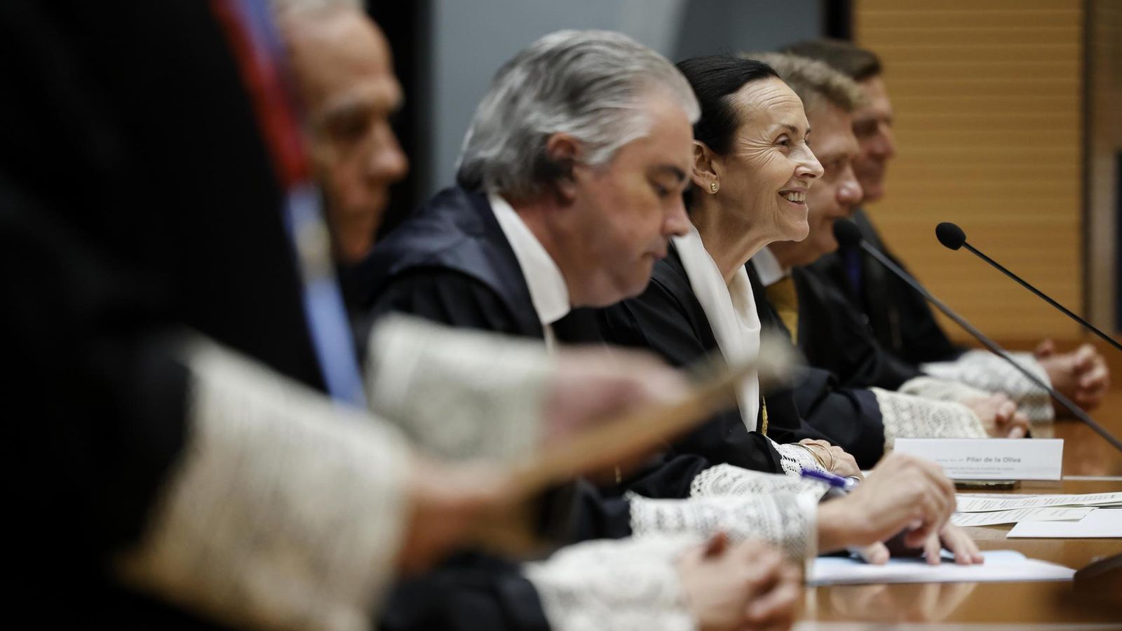 La presidenta del TSJCV, Pilar de la Oliva, durant l'acte d'obertura de l'any judicial 2024-2025