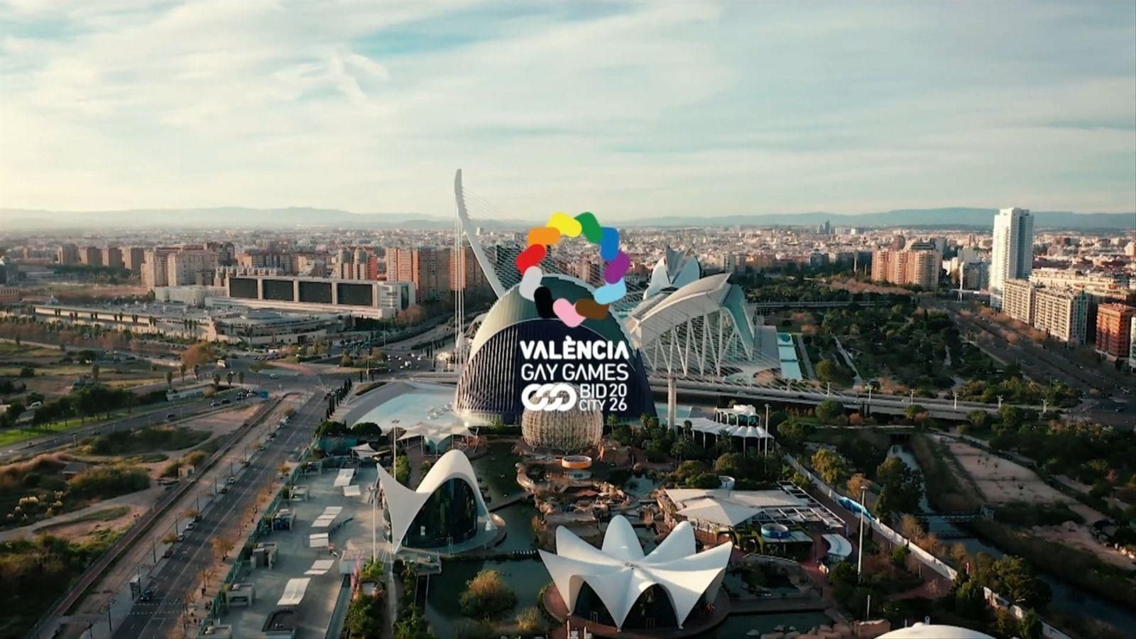 Imatge de la candidatura de València per als Gay Games 2026