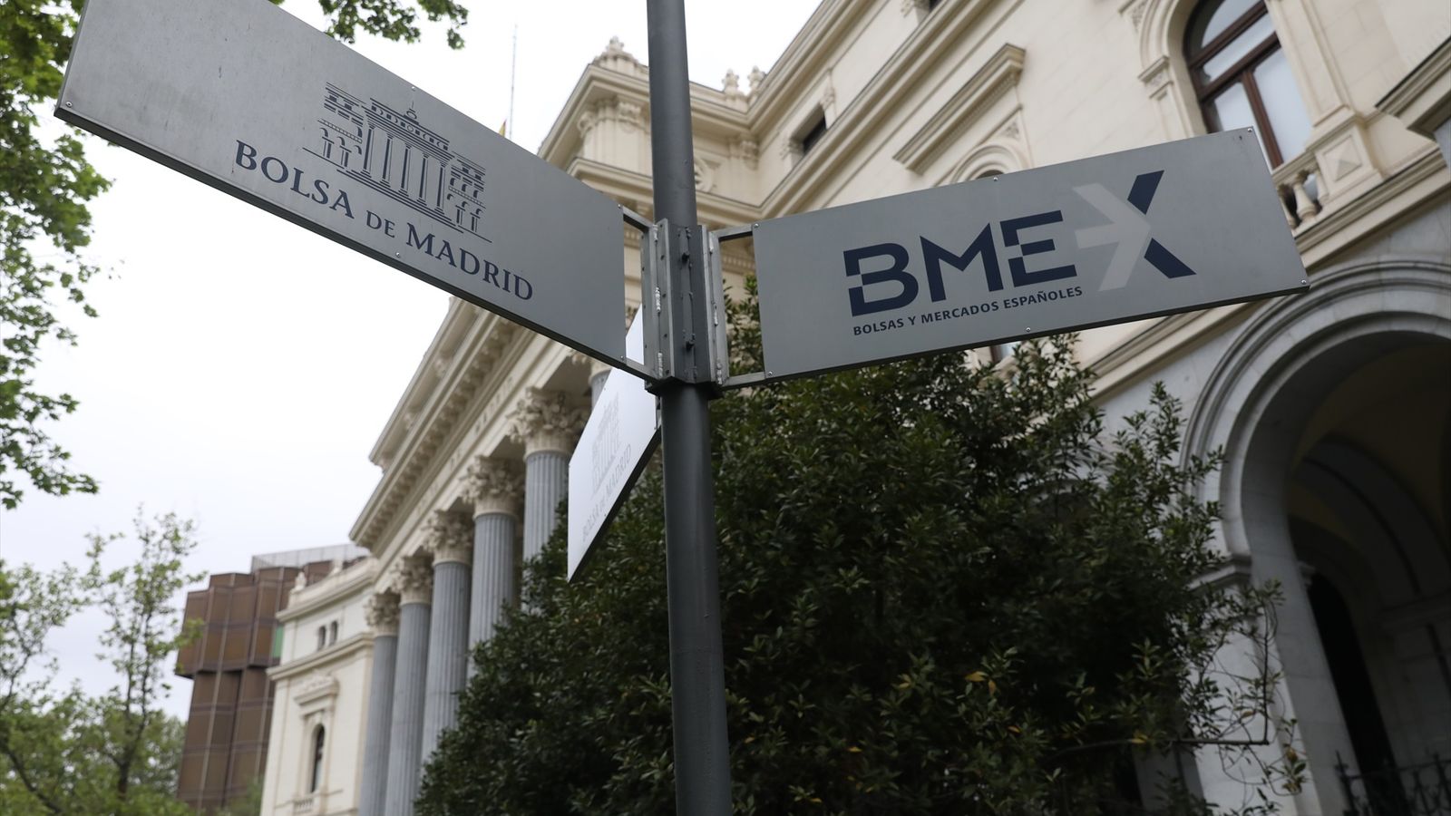 Entrada a la Borsa de Madrid