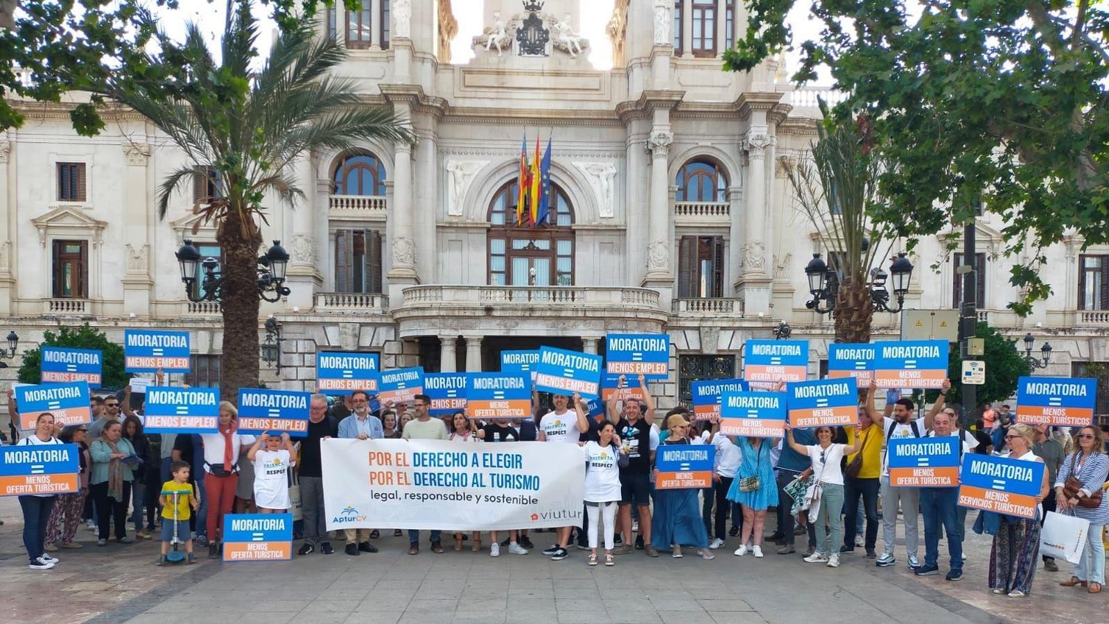 Un moment de la concentració, este divendres