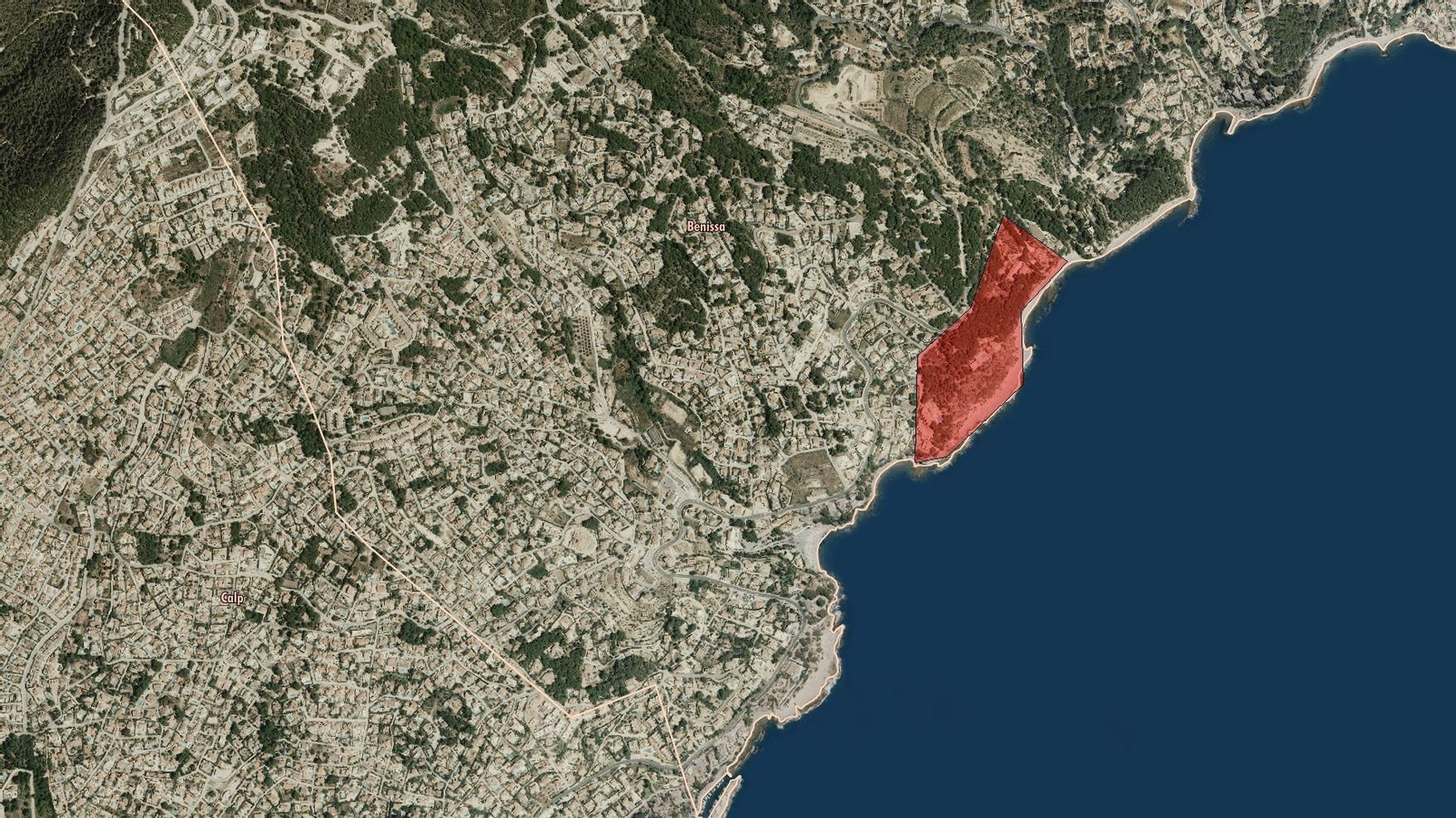 La construcció afectaria l'últim pulmó verd del litoral de Benissa