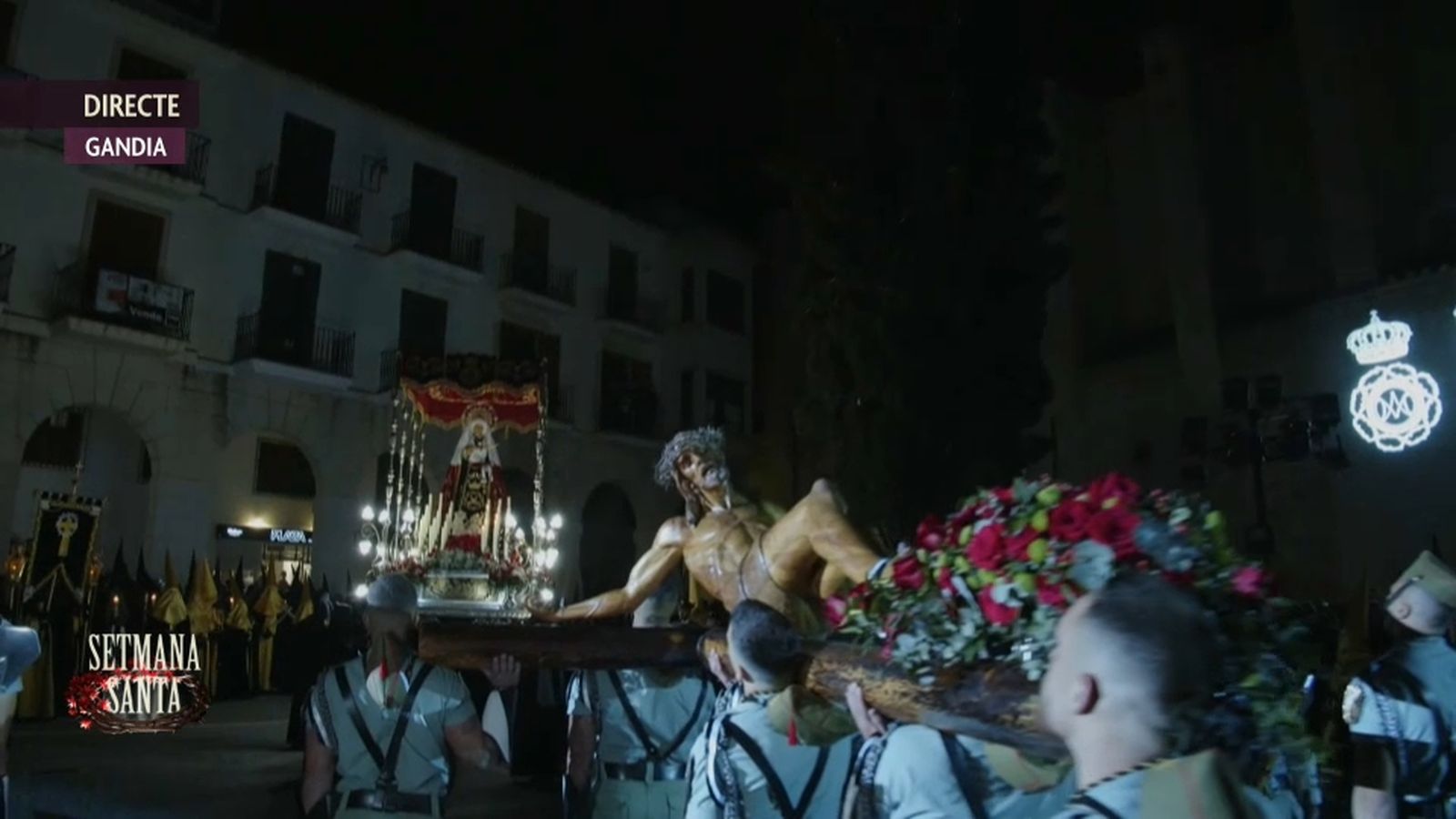 Les últimes mirades en la processó de Dijous Sant a Gandia