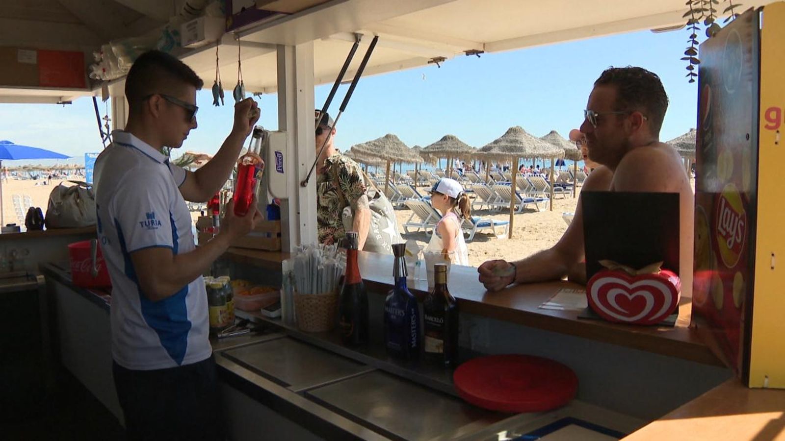 Imatge d'arxiu d'un bar a la platja