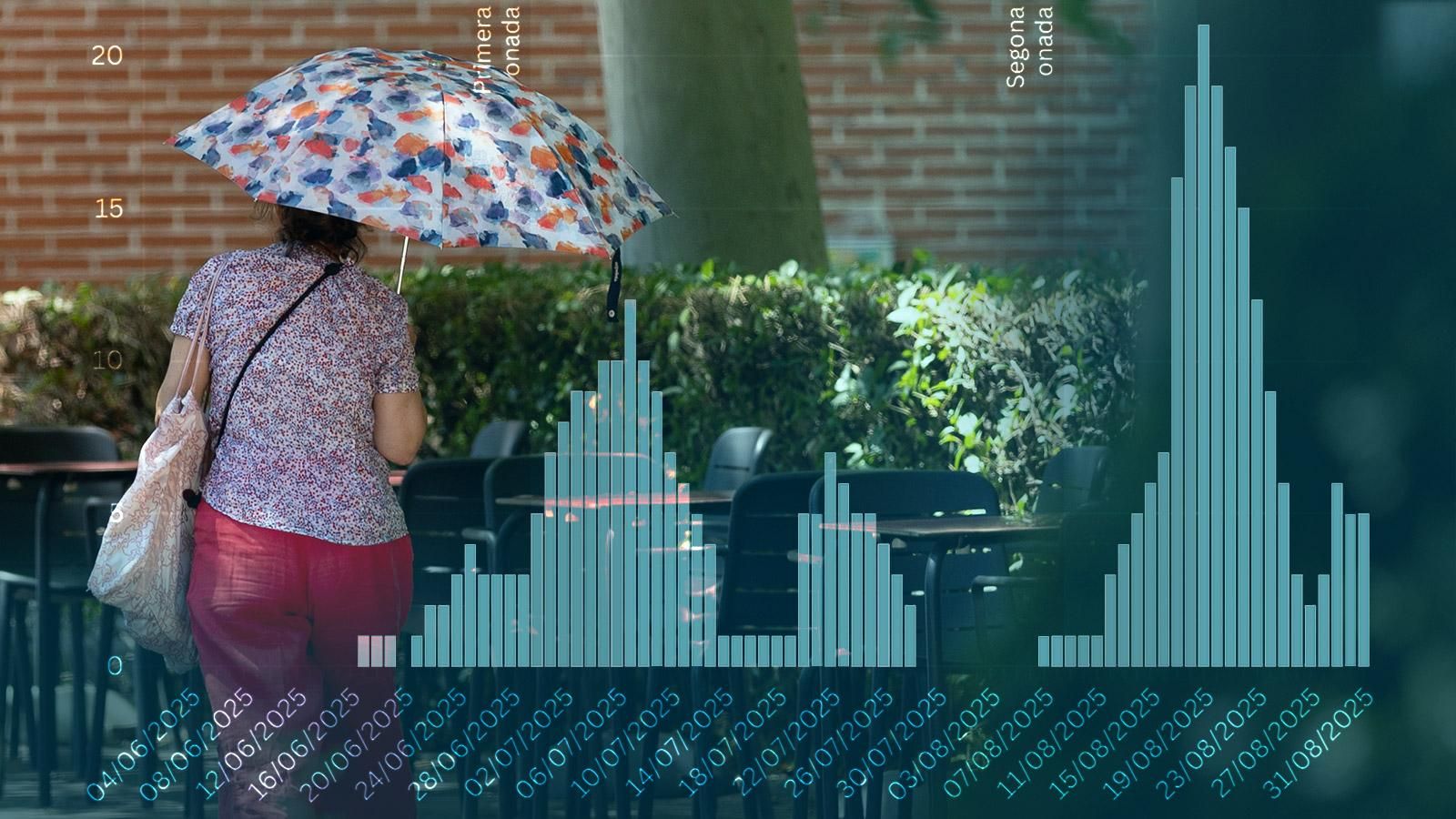 Des de l'1 de juny, un total de 391 persones han mort per causes atribuïbles a les altes temperatures Des de l'1 de juny, un total de 391 persones han mort per causes atribuïbles a les altes temperatures