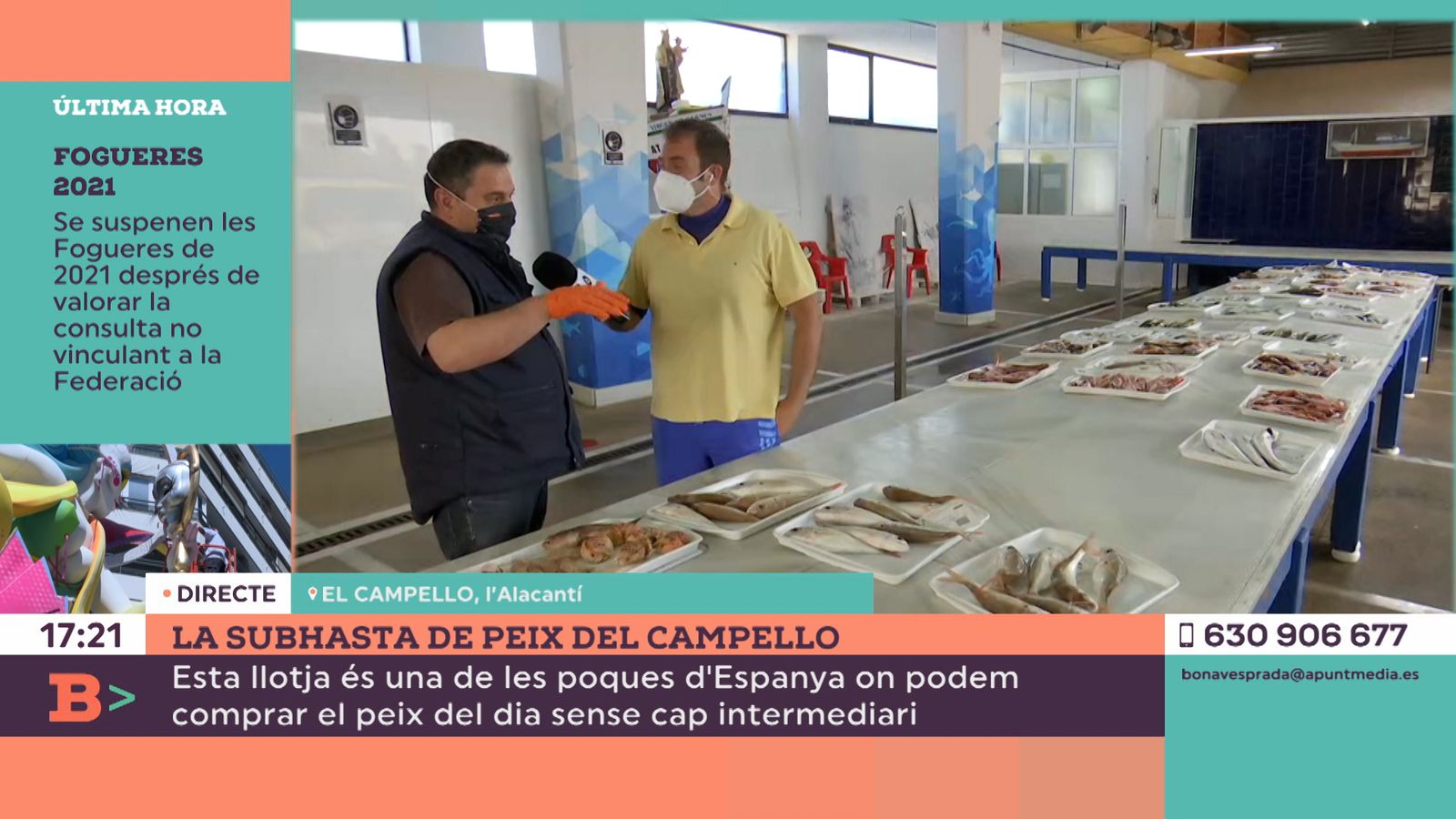 17.05.2021 | La subhasta de peix del Campello