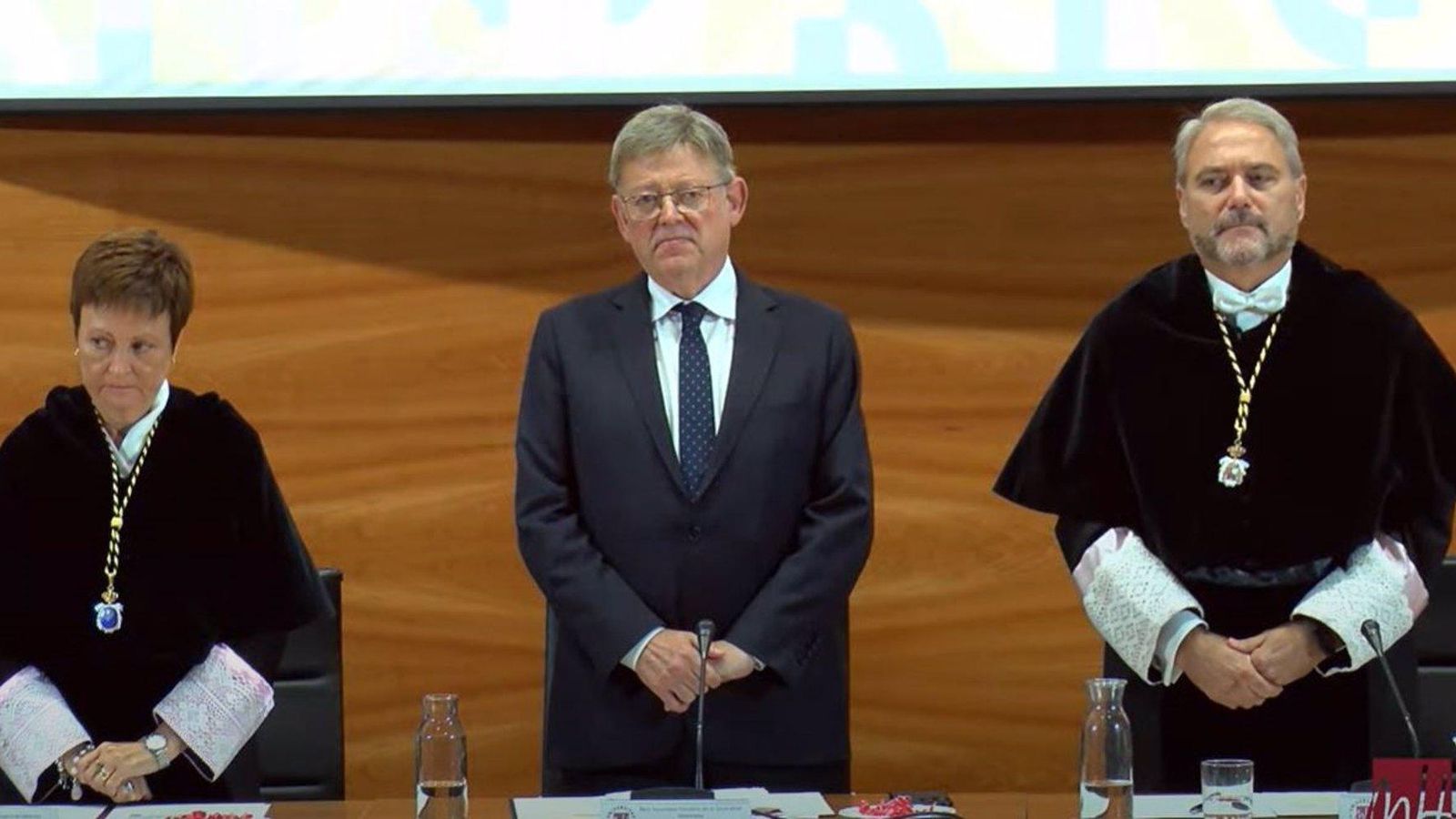 Puig i Ruiz durant l'acte d'apertura del curs d'universitats en l'UMH