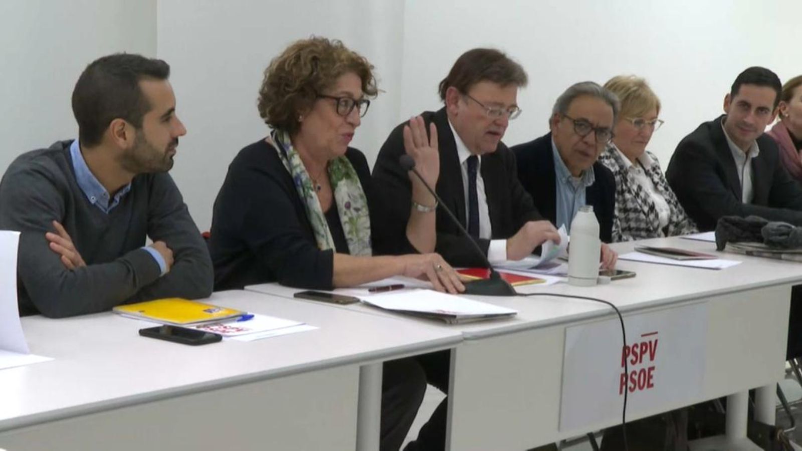 Participants en la Comissió Executiva d’aquesta vesprada a València