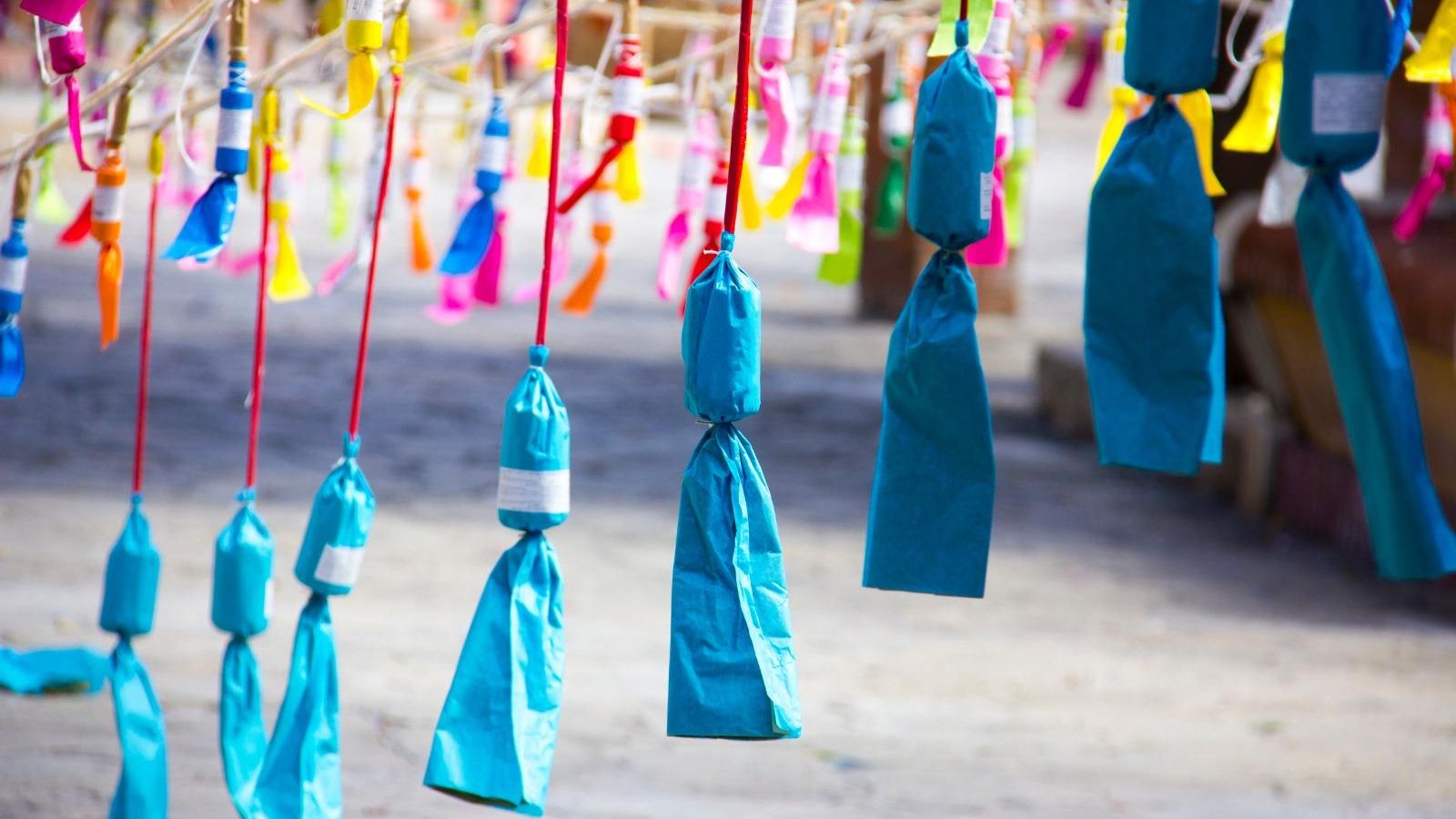 Imatge d'arxiu de petards d'una mascletà de Falles