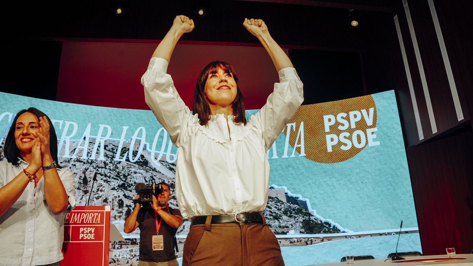 Diana Morant este dissabte durant la Conferència Política del PSPV-PSOE a la Universitat d’Alacant.
