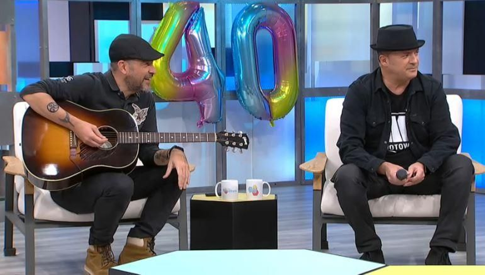 Un moment de la entrevista de Seguridad Social al plató d'A la ventura