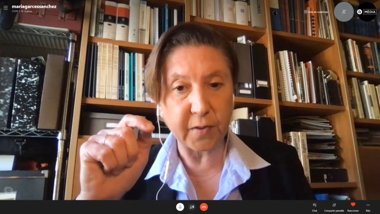 La investigadora de l'àrea de vacunes de Fisabio María Garcés