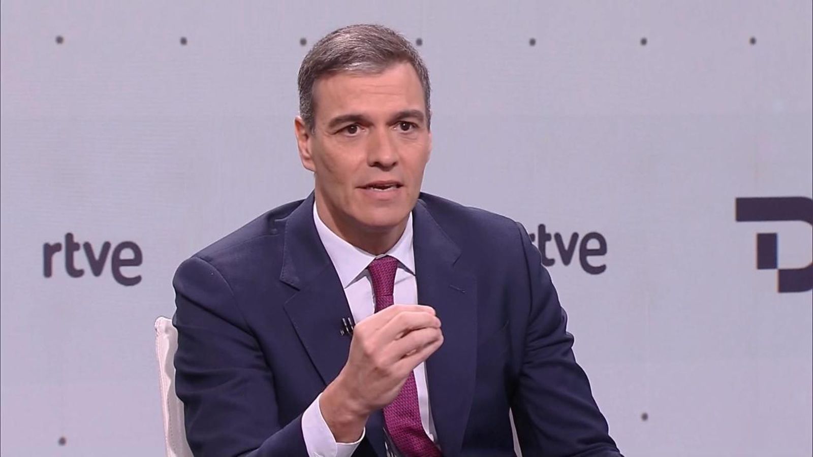 Pedro Sánchez, en declaracions a RTVE