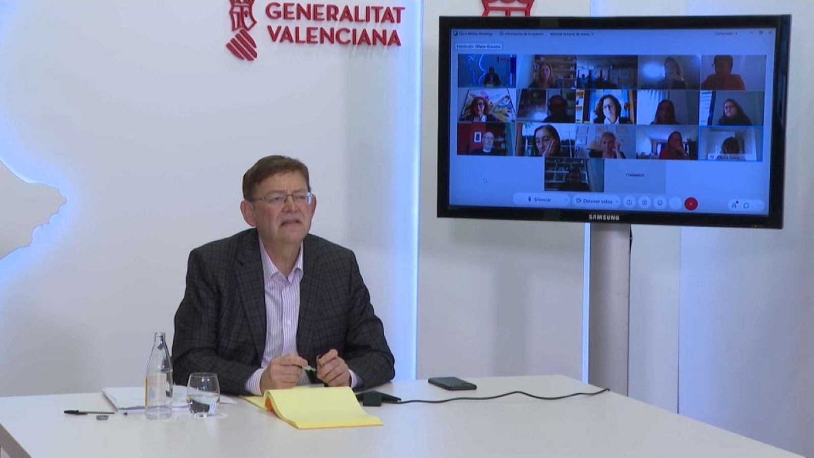 El president Ximo Puig reunit amb veus expertes de la comissió tècnica de vacunació