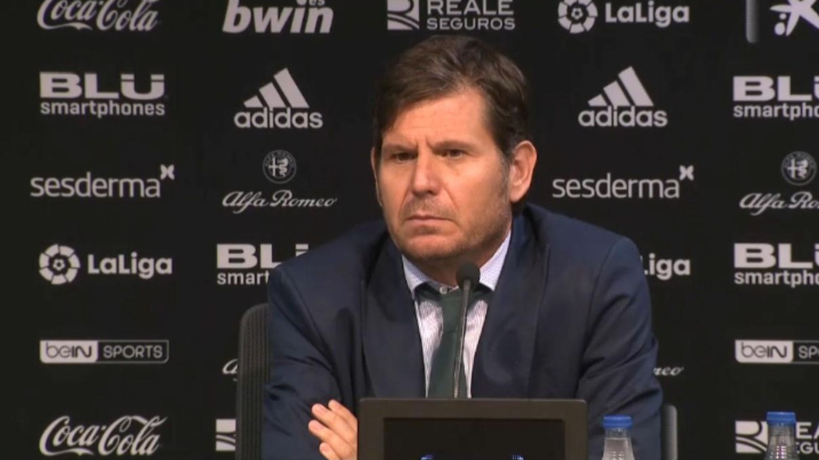 Alemany, en un moment de la roda de premsa