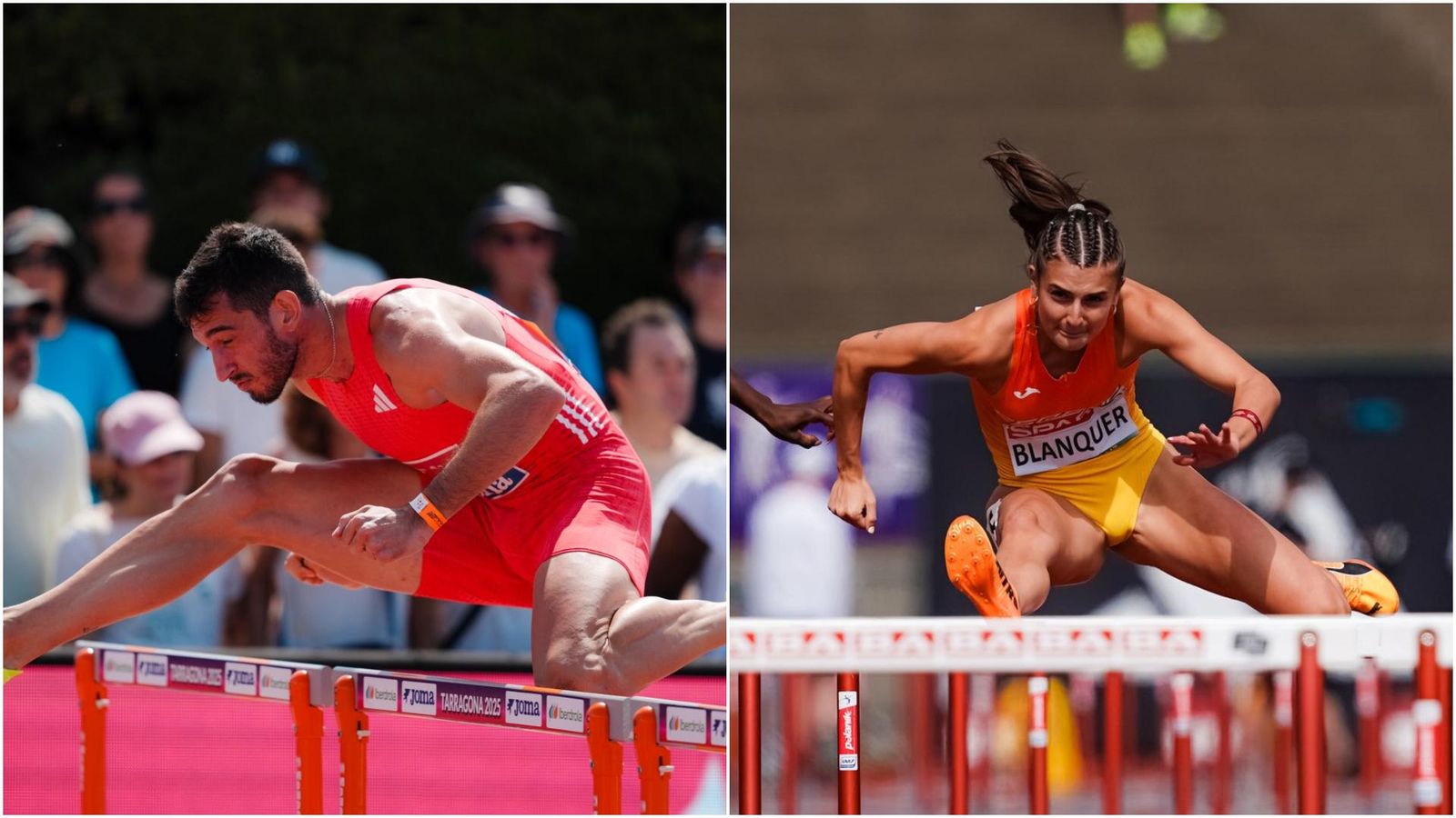 Quique Llopis i Paula Blanquer, durant la prova