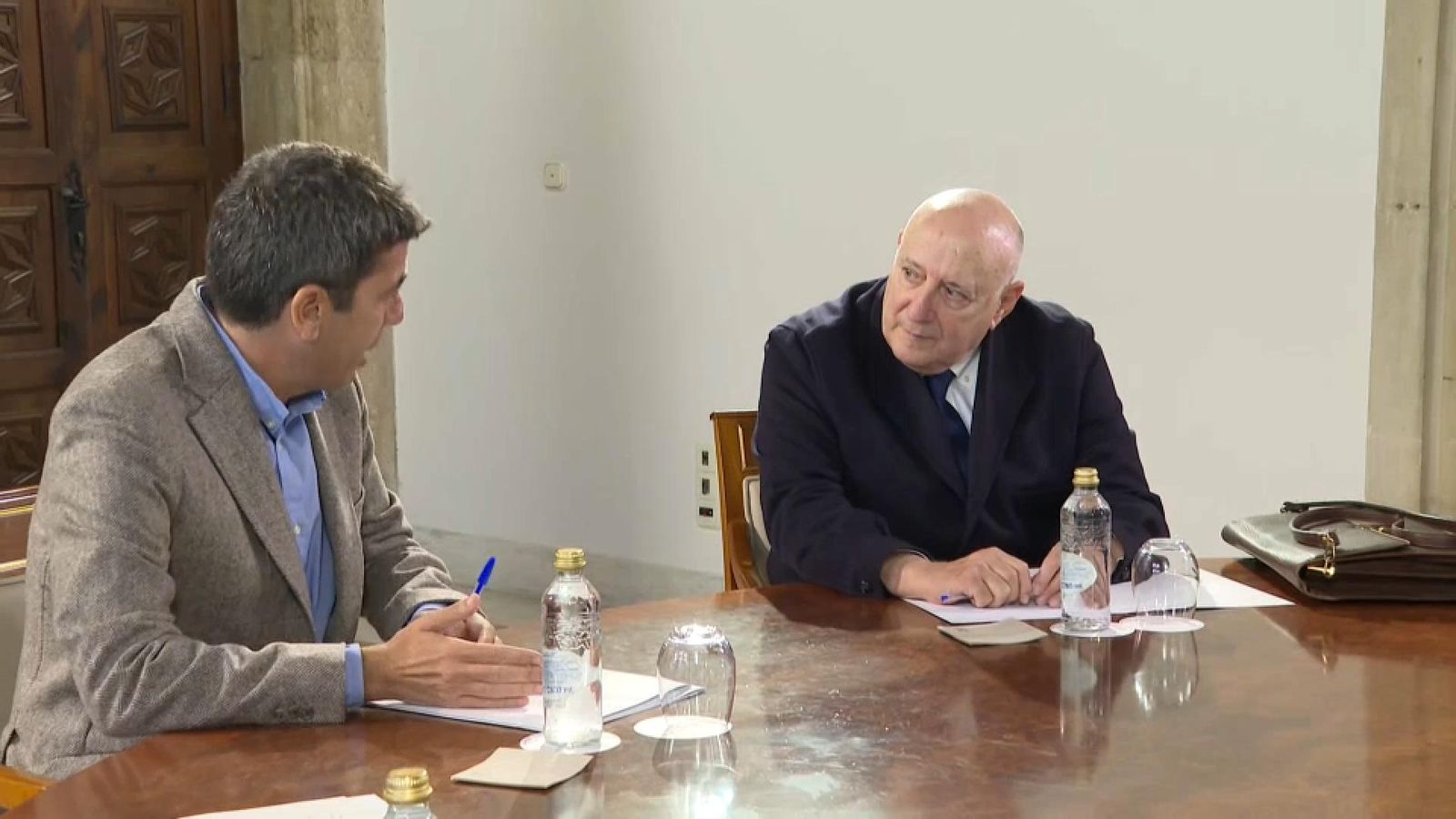Reunió de Carlos Mazón amb  Alberto Ara, president de l'Associació de Treballadors Autònoms de la Comunitat Valenciana