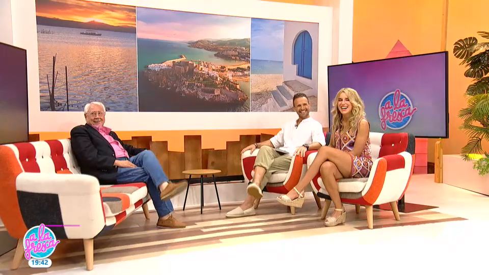 Paco Nadal amb Maria Fuster i Eduard Forés