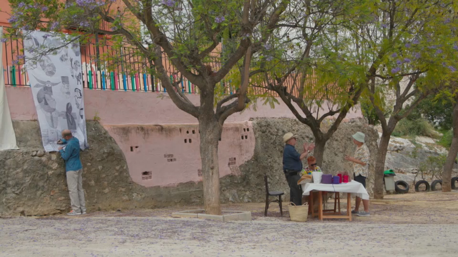 Un dels llocs triats pels artistes per a realitzar les seues creacions