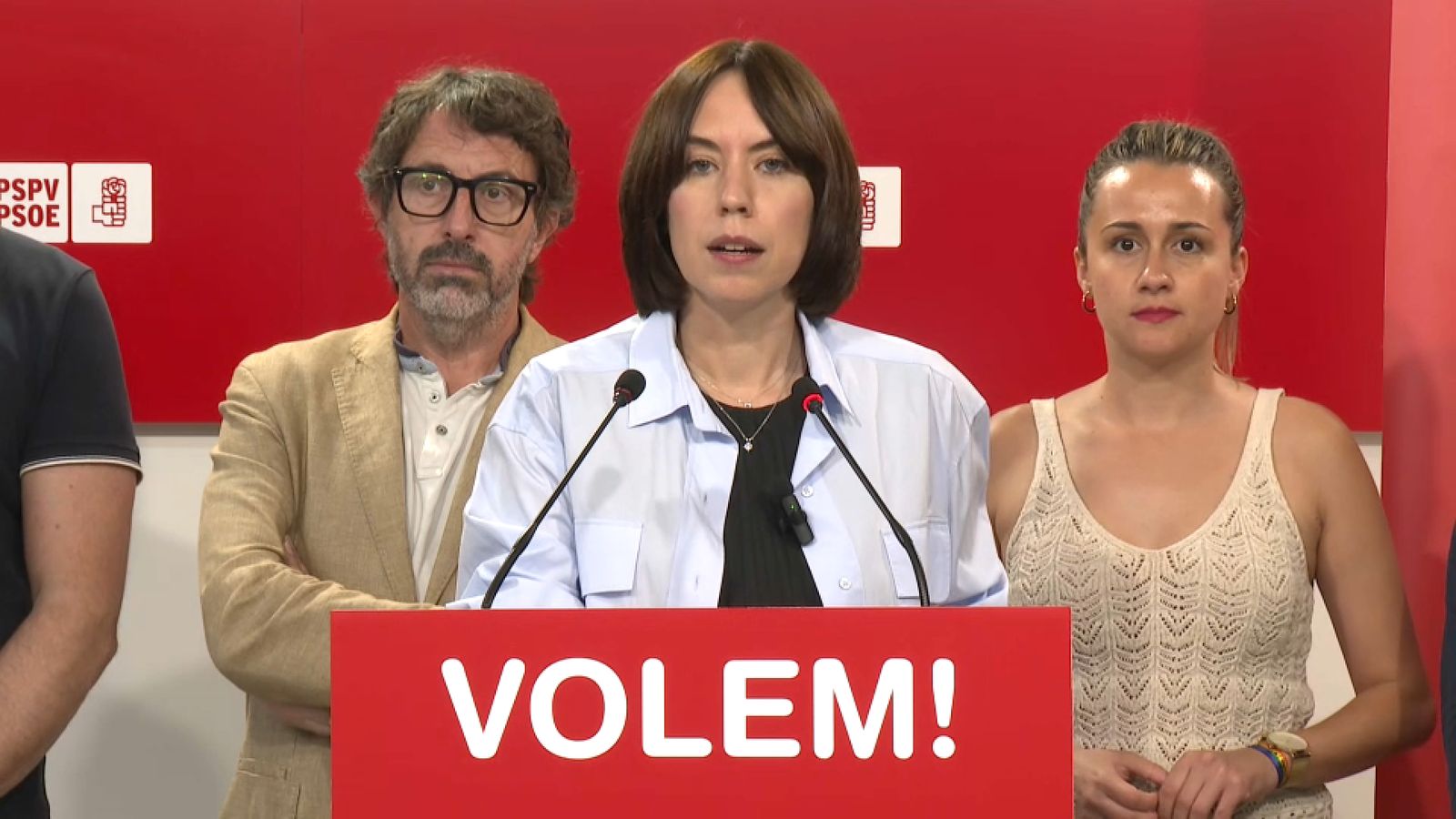 La secretària general del PSPV, Diana Morant, en roda de premsa