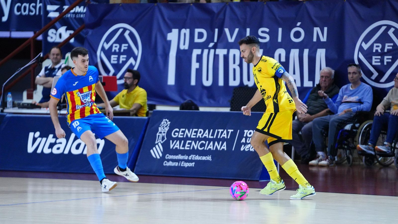 Cristian i Elías Beltrán, en una acció del duel