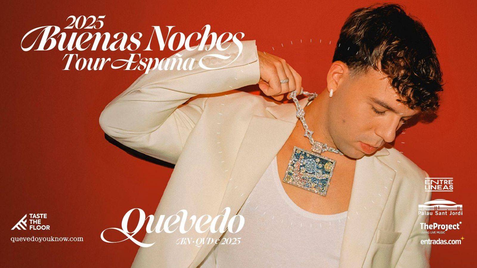 Cartell de la gira de Quevedo