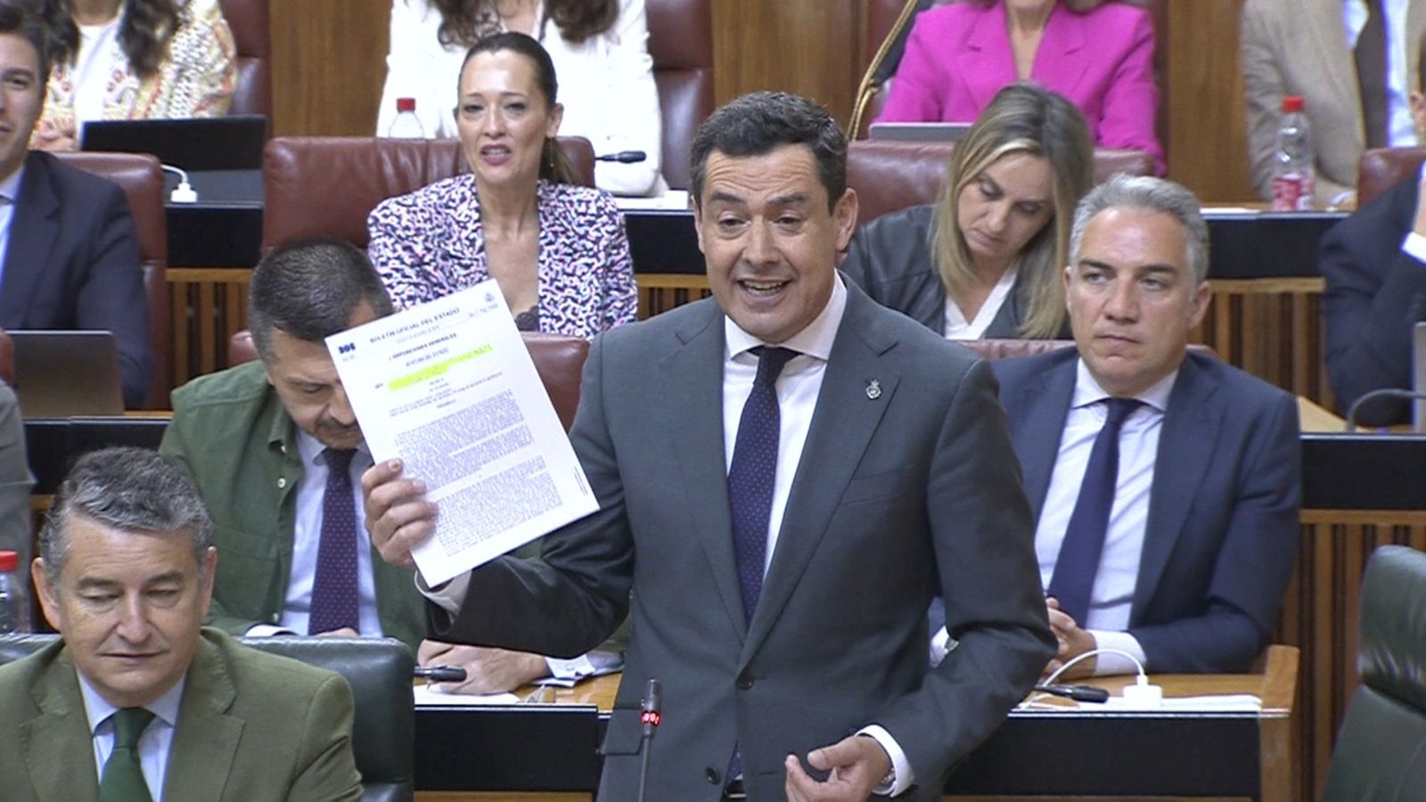 Imatge de Juanma Moreno , president de la Junta d'Andalusia