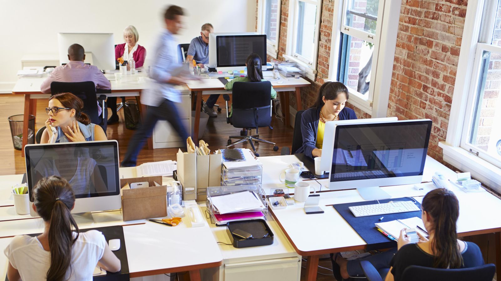 Una oficina en una empresa (arxiu)
