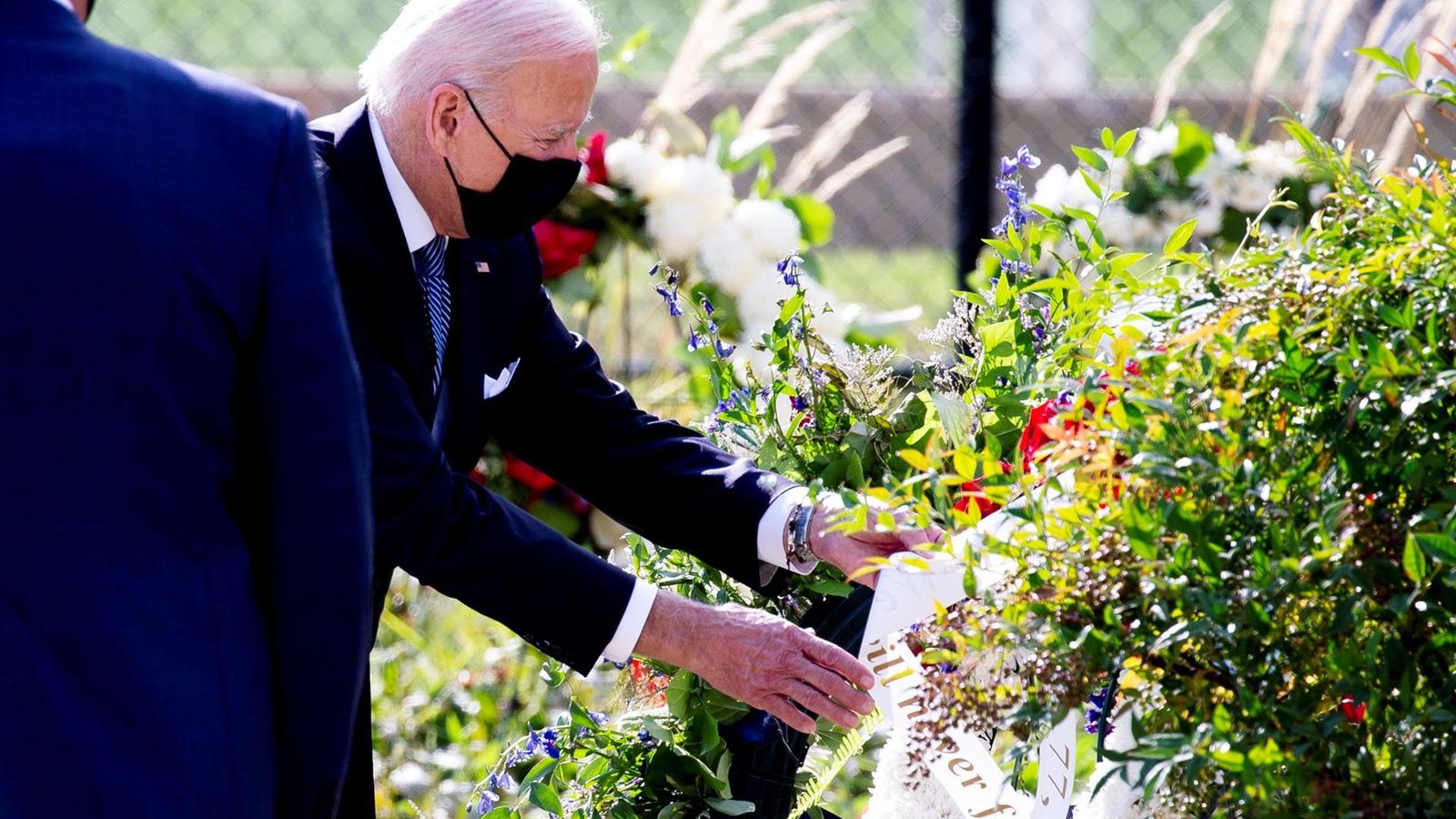 Biden en la cerimònia del 20 l'aniversari de l'atemptat de l'11 de setembre