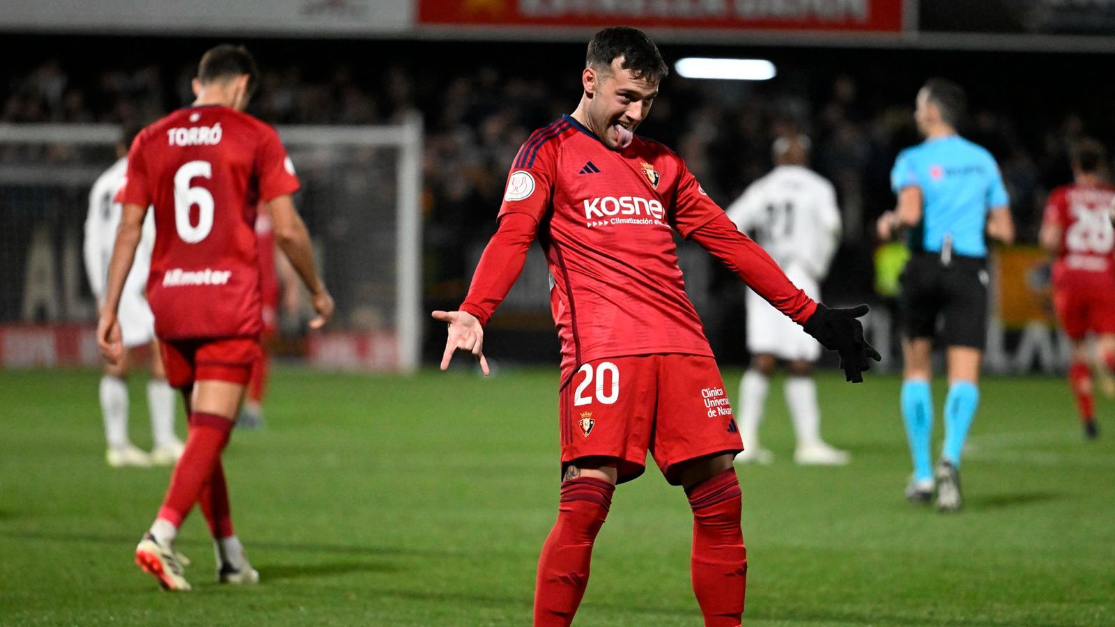 Arnaiz celebra el gol del triomf