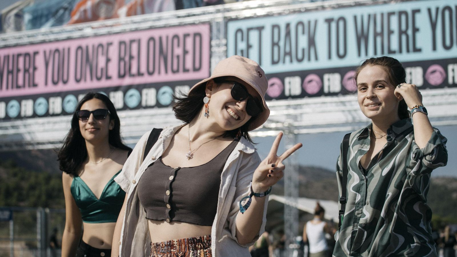 Els "fibers" gaudint del festival