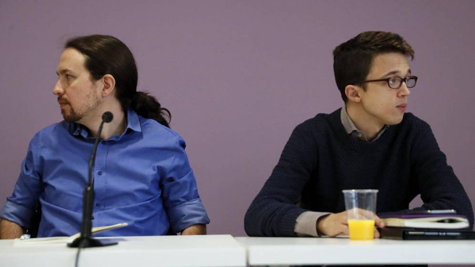 El líder de Podemos, Pablo Iglesias amb Íñigo Errejón