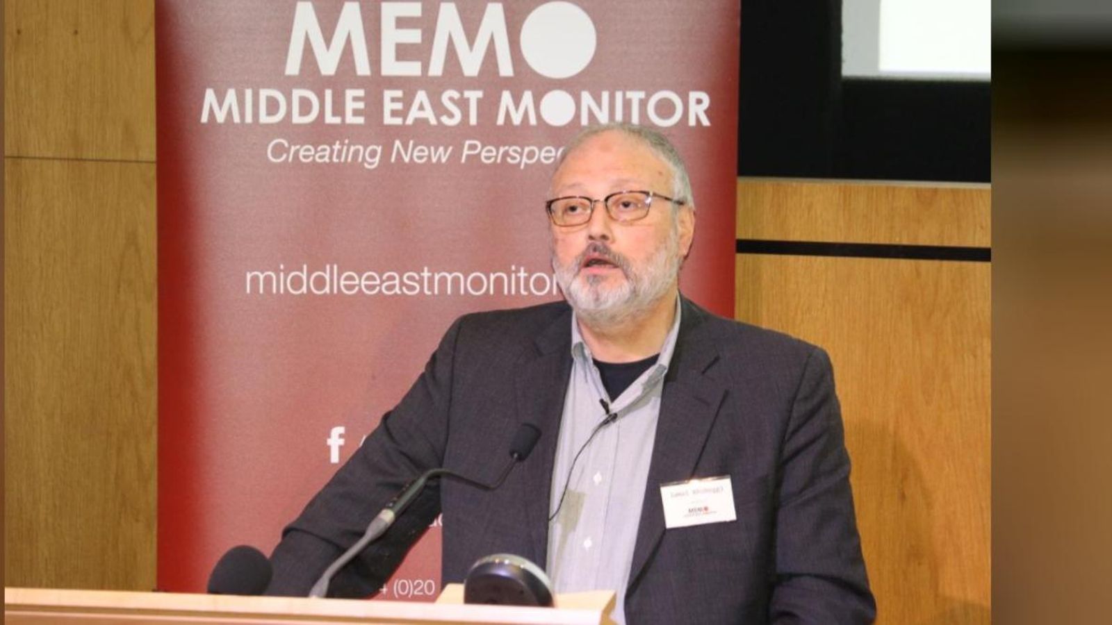 Imatge d'arxiu de Jamal Khashoggi en un esdeveniment a Londres el setembre de 2018