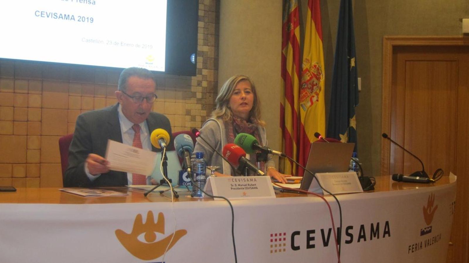Presentació de Cevisama a l'edifici d'Ascer, a Castelló
