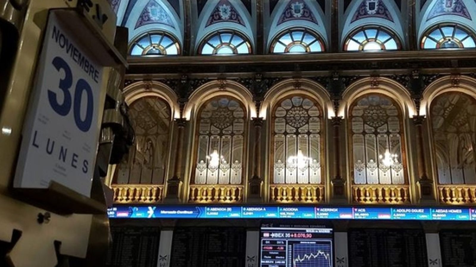 La Borsa de Madrid per dins, aquest dilluns