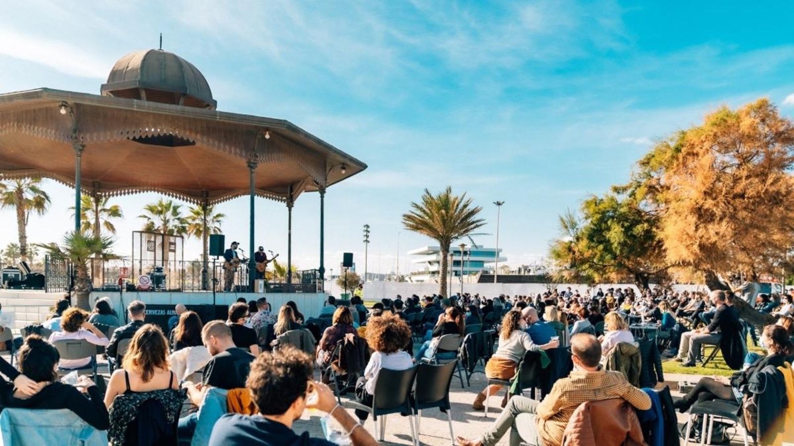 Una de les últimes actuacions a la Pèrgola de La Marina de València durant la pandèmia
