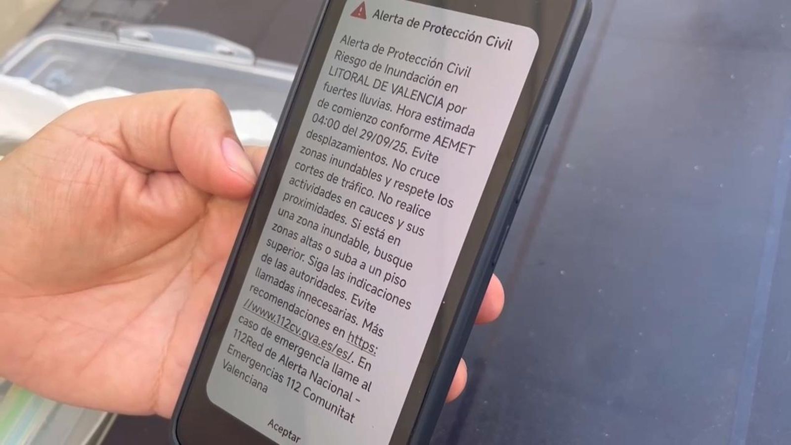 Avís d'ES-Alert protecció civil als mòbils