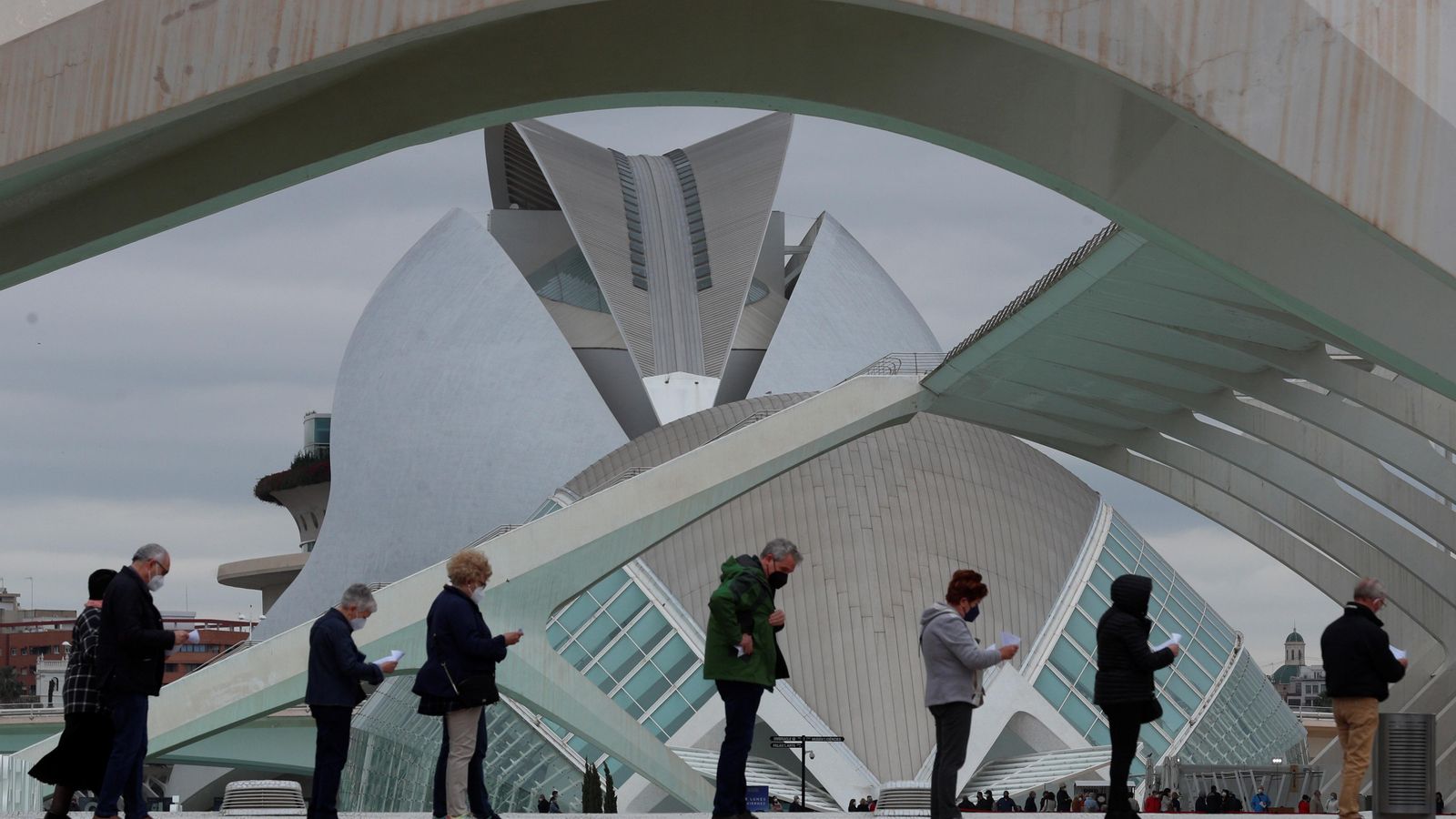 Vacunació a la Ciutat de les Arts i les Ciències