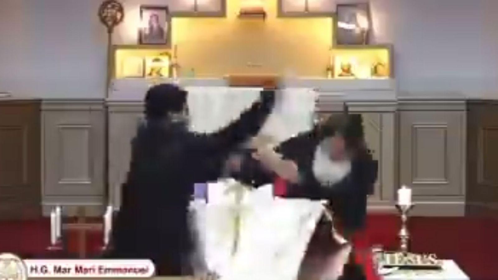 Captura del vídeo de l'atac de l'emissió en directe