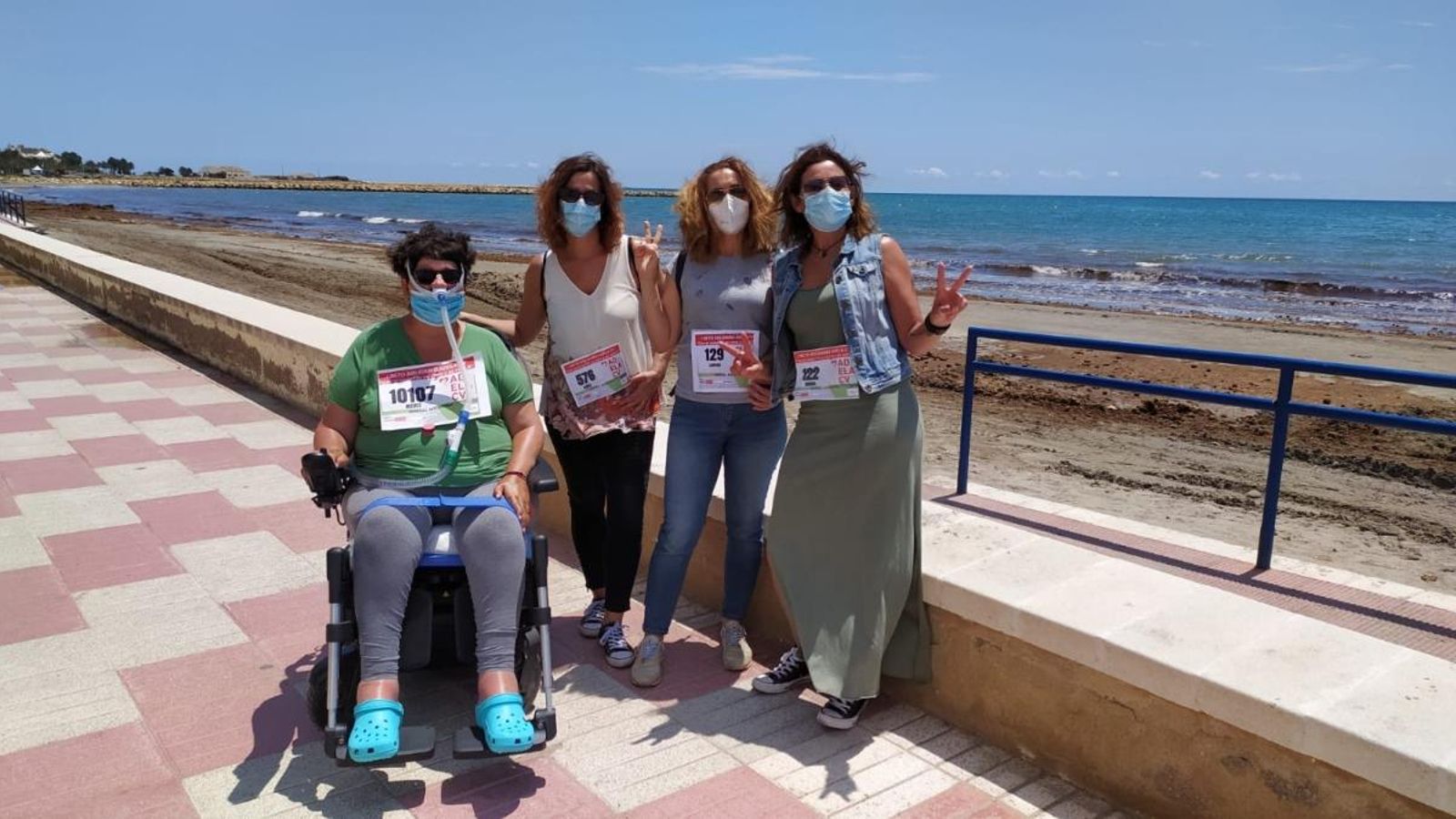 Participants en el repte solidari d'Adela-CV