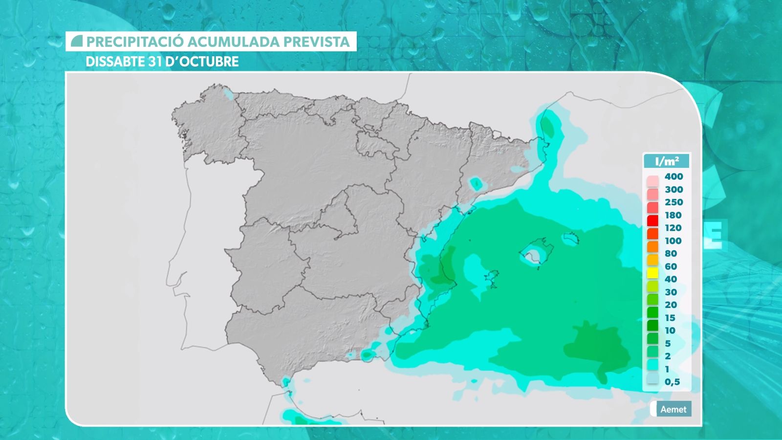 Dissabte, nuvolós i amb ruixats; diumenge, assolellat al migdia.