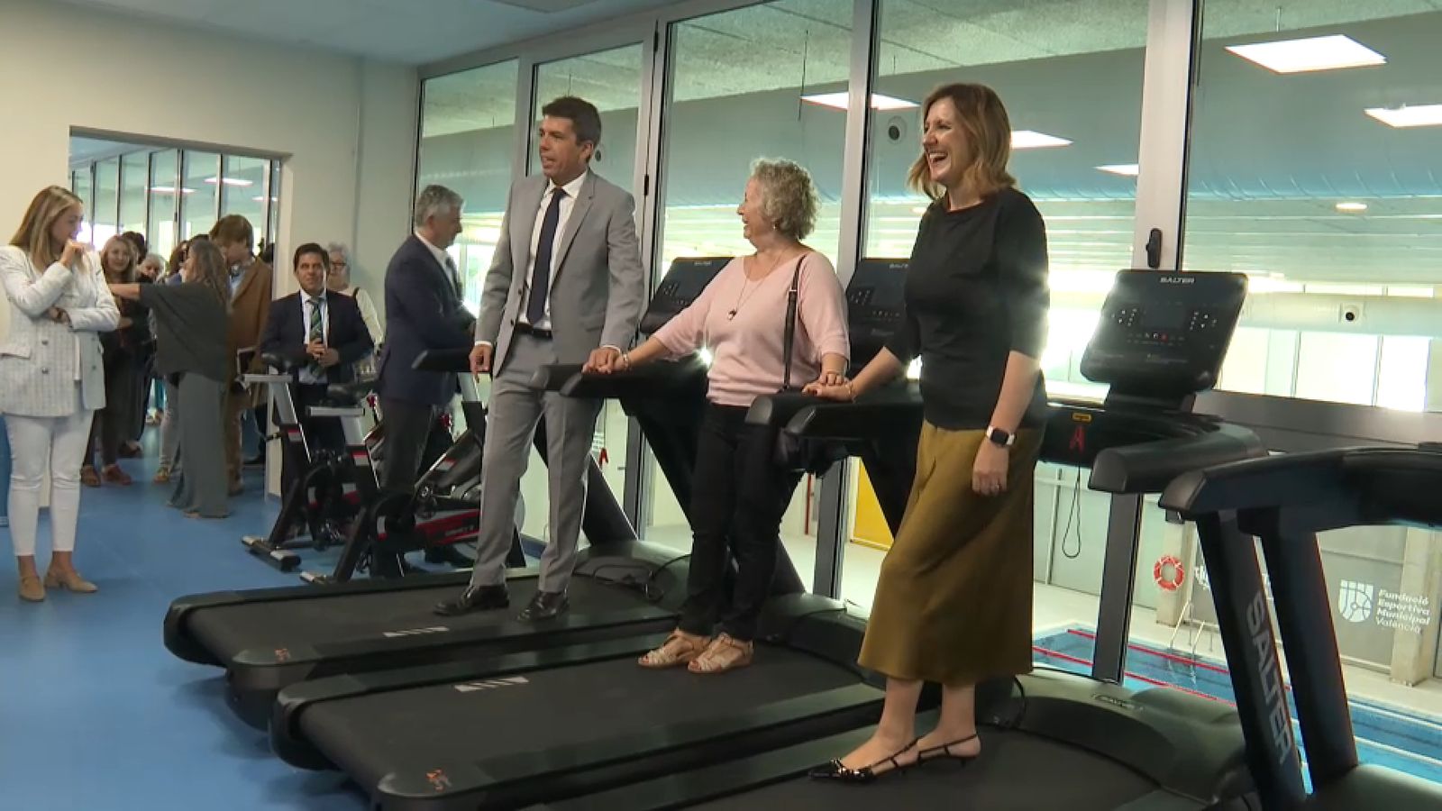 Carlos Mazón i María José Catalá, en les instal·lacions esportives