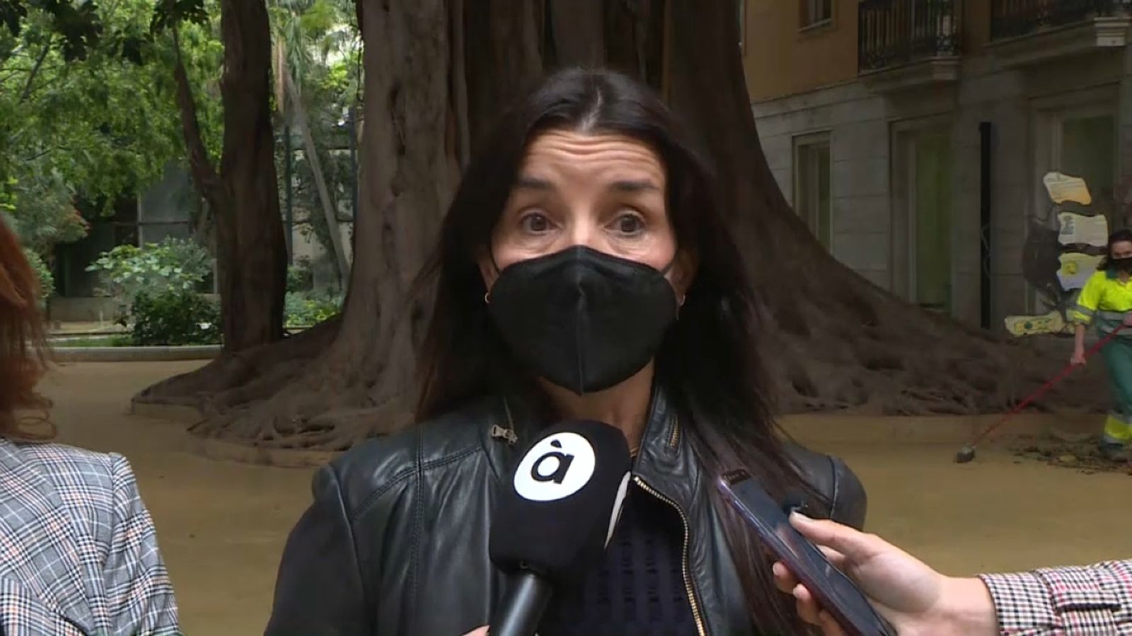 Ruth Merino, aquest dilluns, a les Corts