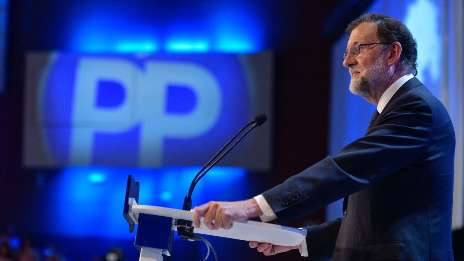 Mariano Rajoy durant un congrés del PP en una imatge d'arxiu