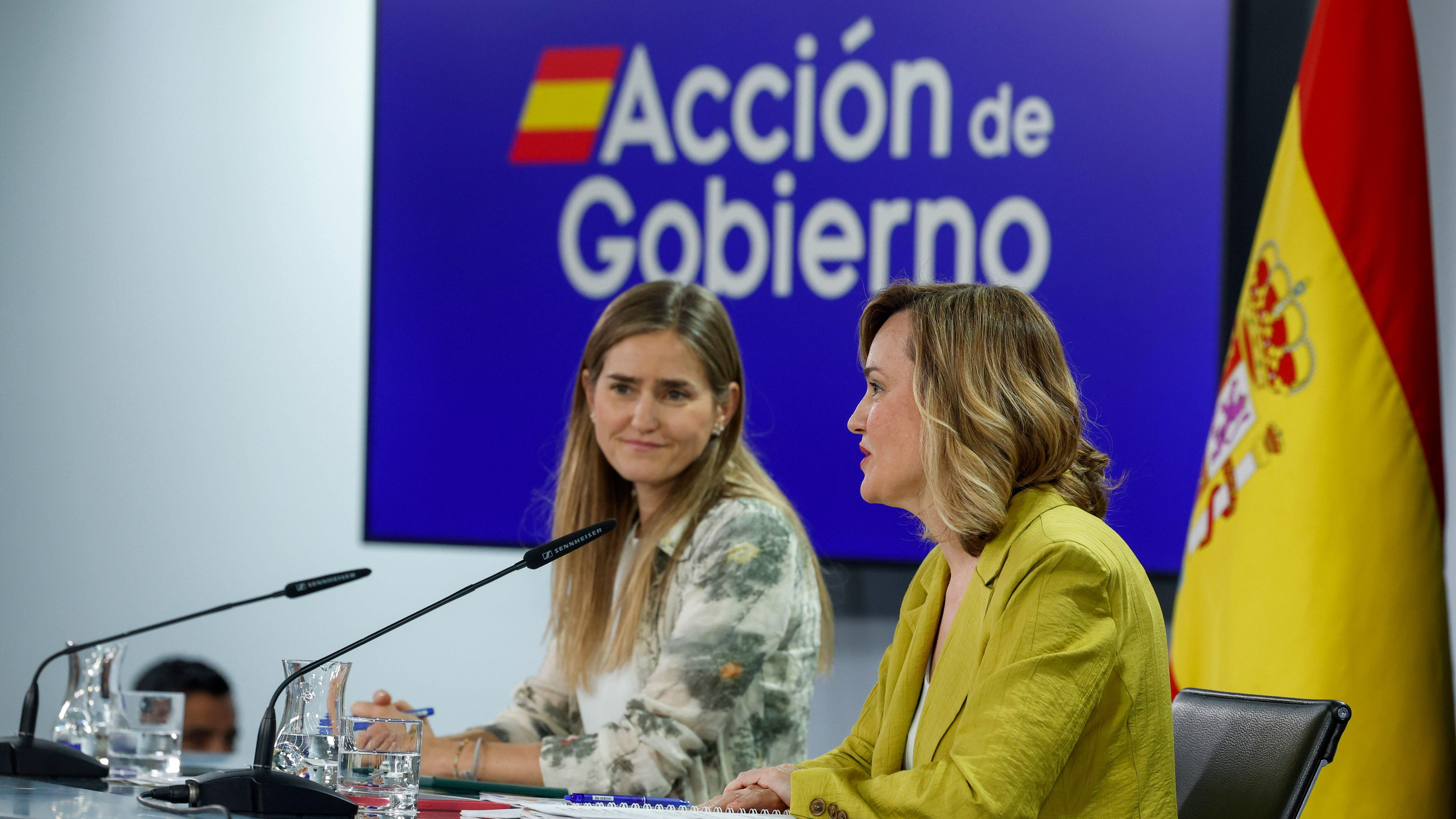 Roda de premsa d'Alegría i Aagesen després de la reunió del Consell de Ministres