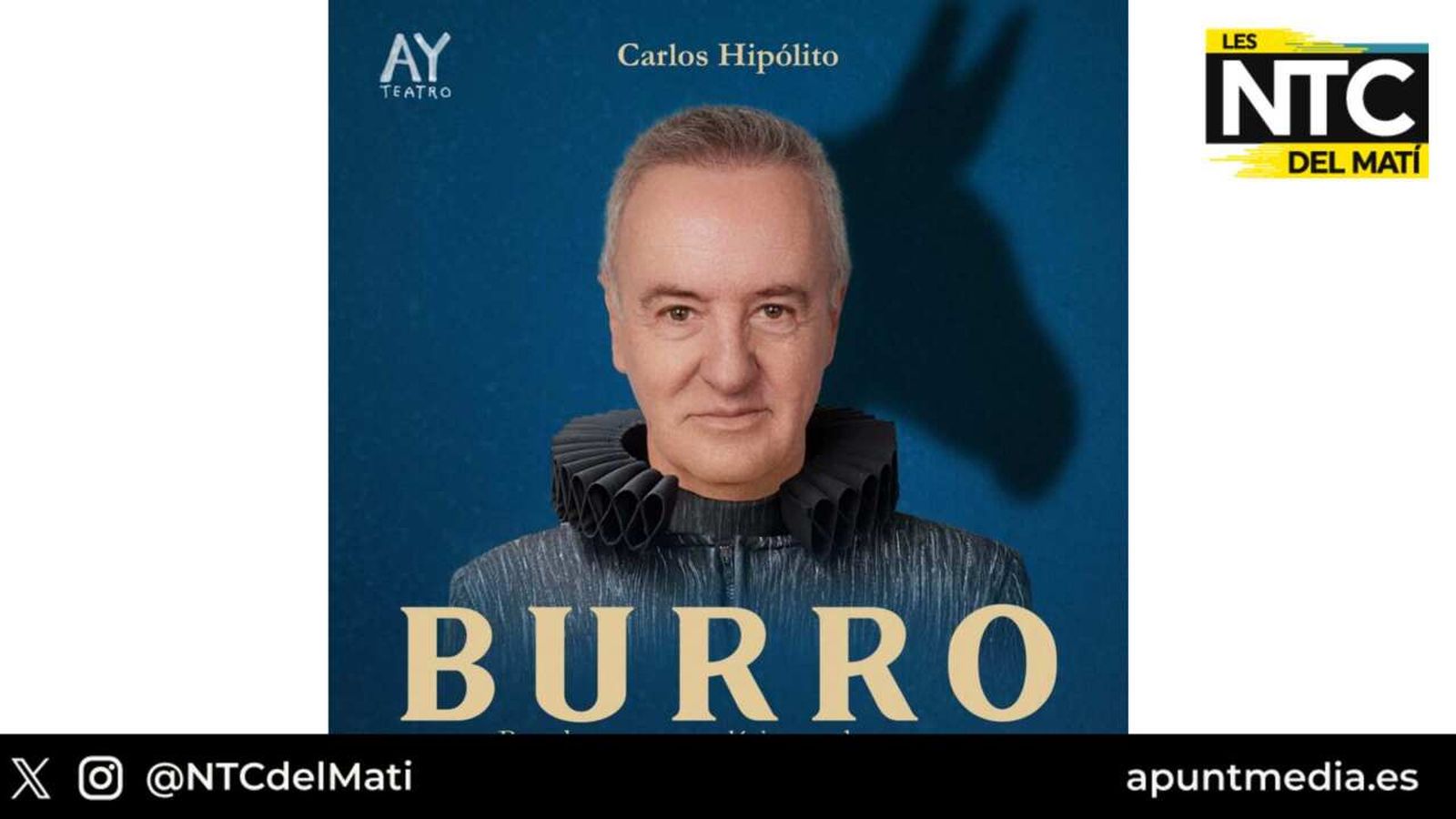 17.04.2024 | Carlos Hipólito protagonitza 'Burro' al Teatre Olympia de València