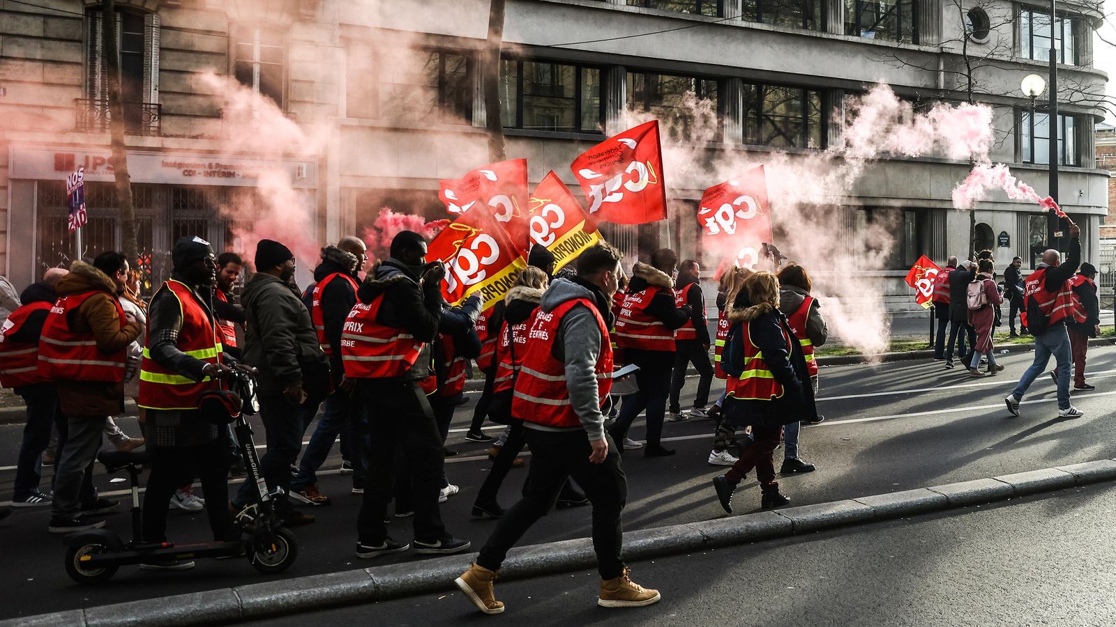 Protesta sindical contra la reforma de les pensions, aquest dijous