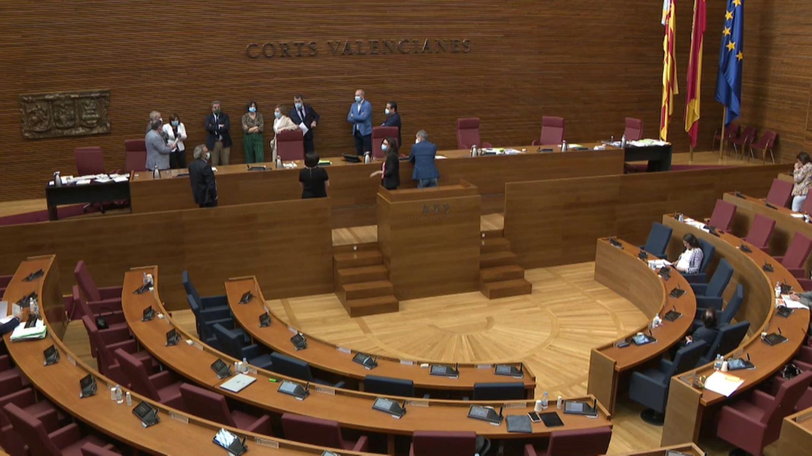 Un moment del debat de la llei del joc, dilluns, a les Corts